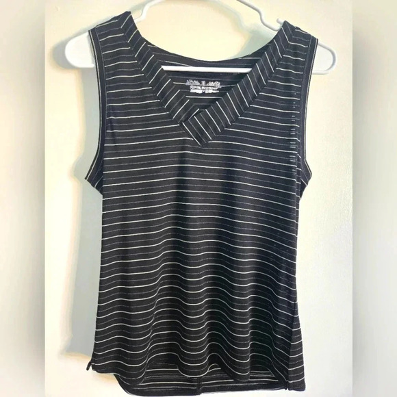 Royal Robbins Athletic Black Striped Tank Size Small - Picture 1 of 3